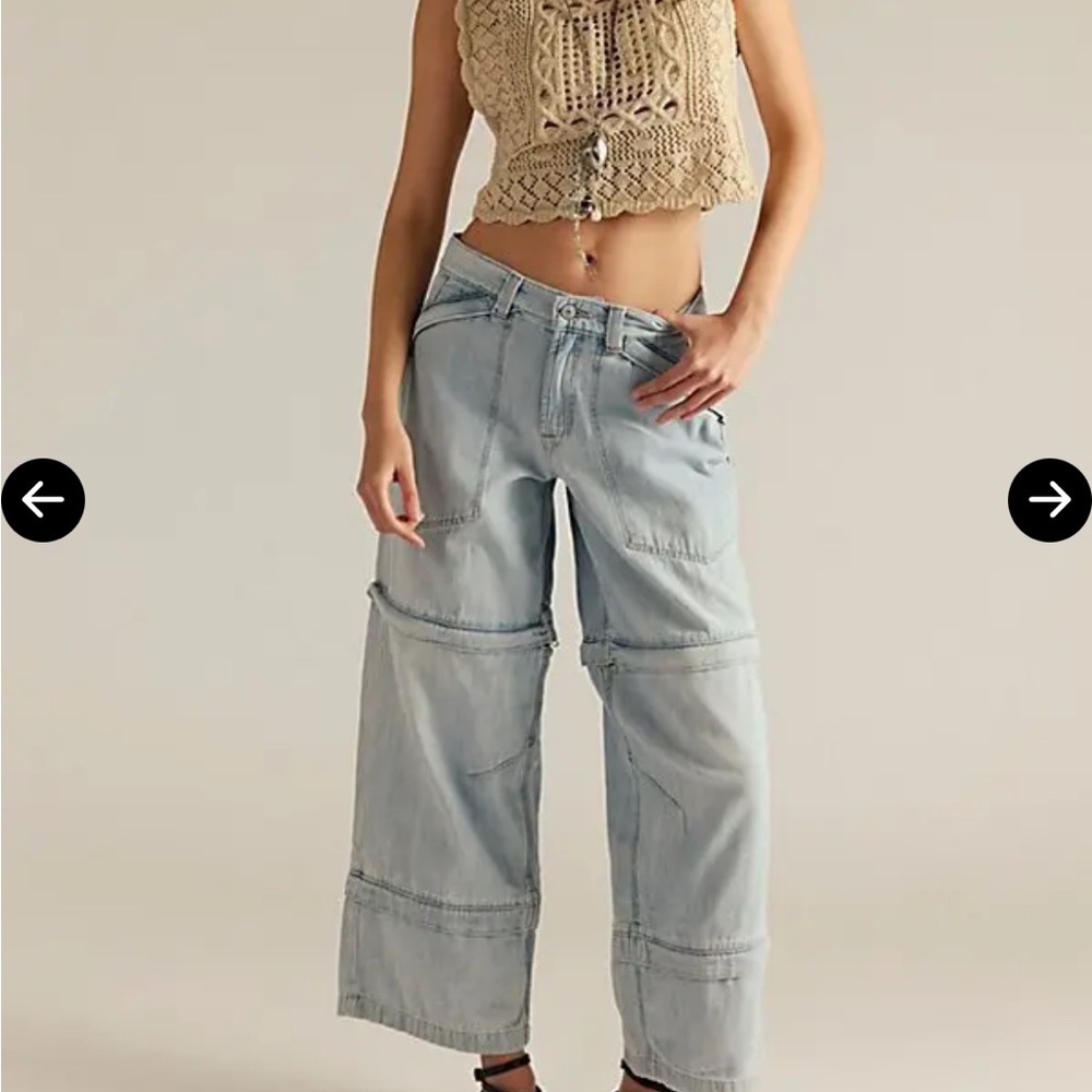 Free people We The Free Trailblazer Convertible Zip Jeans